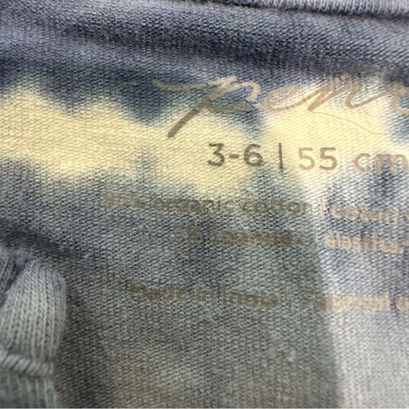 Pehr Organic Blue Tie-Dye Kids One Piece Size 3-6 - Picture 4 of 5